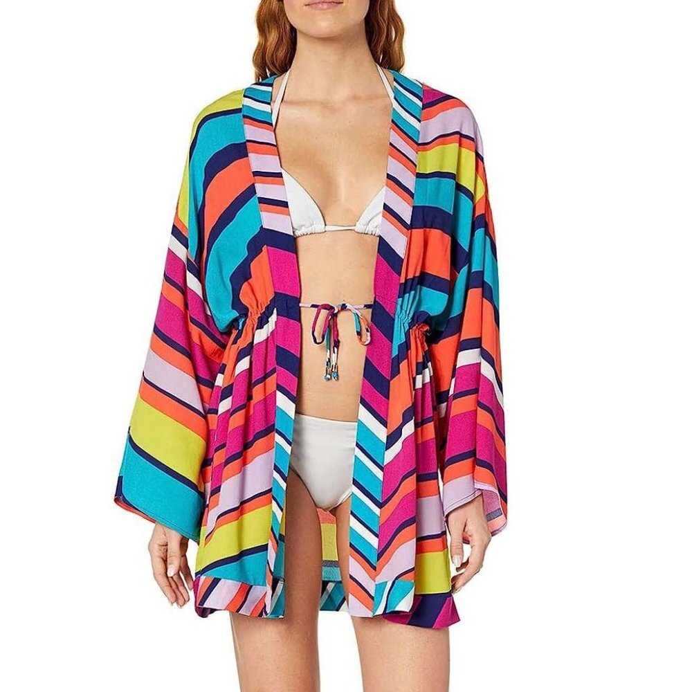 NWT Trina Turk Catch a Wave Kimono Cover Up Small S
